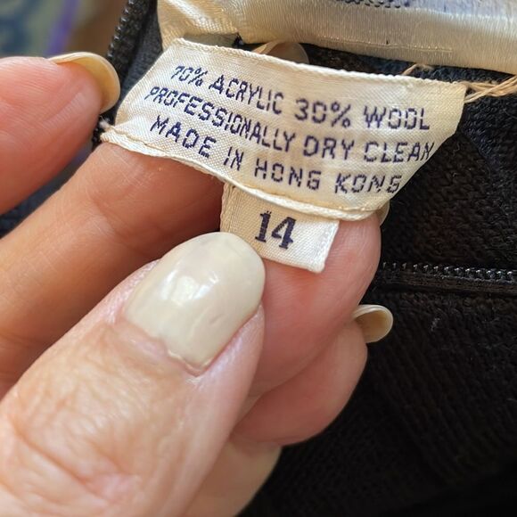 Amazing 70s Vtg Roncelli knit multi colored striped sweater dress - Picture 12 of 12